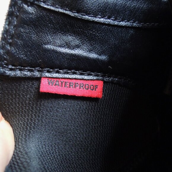 Sorel Black Lace Up Brex Waterproof Chunky Moto Boots 9 - Picture 8 of 12